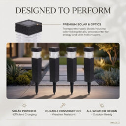 4 Pack Rattan Solar Garden Lights Led Outdoor Pathway & Border Lights, Solar Powered Garden Stake Lighting For Lawn, Patio, Flowrs - thumbnail 3