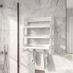 Lassic Bath Vida Small Hanging Rack, White (Fsc 100%) - thumbnail 6