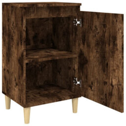 Berkfield Bedside Cabinets 2 Pcs Smoked Oak 40X35X70 Cm Engineered Wood - thumbnail 6