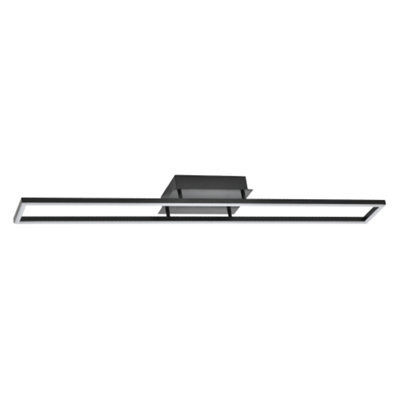Happy Homewares Brushed Black Led Ceiling Strip Light Fitting - Ideal For Kitchens - image 1
