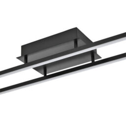 Happy Homewares Brushed Black Led Ceiling Strip Light Fitting - Ideal For Kitchens - thumbnail 4