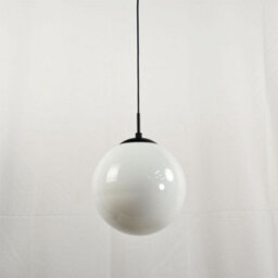 First Choice Lighting Grosvenor  - Black Pendant Light With Glass Globe - thumbnail 5