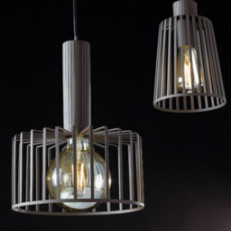 Luminosa Lighting Luminosa Dayton Wire Frame Pendant Ceiling Light Bronze 25X26.8Cm - thumbnail 2