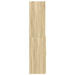Berkfield Highboard Sonoma Oak 70X42.5X185 Cm Engineered Wood - thumbnail 5