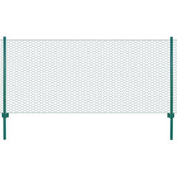 Vidaxl Wire Mesh Fence With Posts Steel 25X0.75 M Green - thumbnail 1