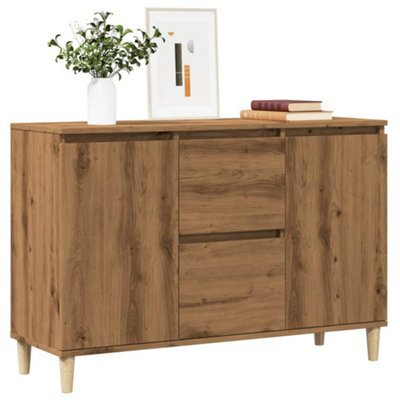Berkfield Sideboard Artisan Oak 102X35X70 Cm Engineered Wood - image 1