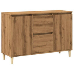 Berkfield Sideboard Artisan Oak 102X35X70 Cm Engineered Wood - thumbnail 2