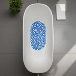 Showerdrape Otto Blue Anti Slip Pvc Bath Mat 69Cm X 36Cm 2 Set - thumbnail 2