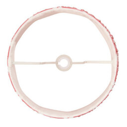 Loops Handcrafted Coral Pink Tapered Cylinder Lamp Shade - 35Cm Unique Design - thumbnail 4