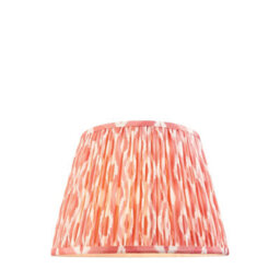 Loops Handcrafted Coral Pink Tapered Cylinder Lamp Shade - 35Cm Unique Design