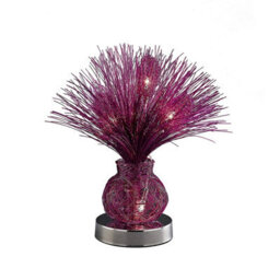 Luminosa Lighting Luminosa (Dh) Lenore Table Lamp 4 Light G4 Purple/polished Polished Chrome, Not Led/cfl Compatible