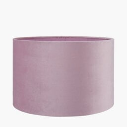 Pacific Lifestyle 35Cm Blush Velvet Cylinder Table Lampshade