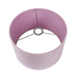 Pacific Lifestyle 35Cm Blush Velvet Cylinder Table Lampshade - thumbnail 4