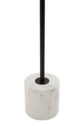 Orsina Double Glass Globe Two Light Black Floor Lamp, Minimalist Bedroom Lamp, Sleek And Sturdy Tall Lamp On Floor - thumbnail 6