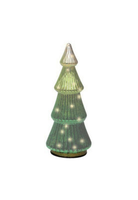 Glass Christmas Tree Led Standing Decoration - image 1