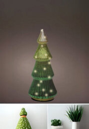 Glass Christmas Tree Led Standing Decoration - thumbnail 2
