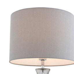 Pagazzi Lighting Pagazzi Rigl Twist Glass Grey Table Lamp - thumbnail 3