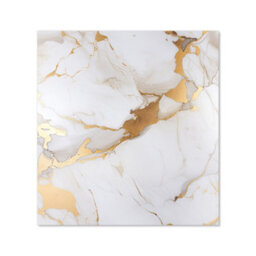Warren Reed Designer White Marble With Gold Premium Glass Kitchen Splashback W600mm X H600mm - thumbnail 2