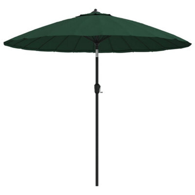 Berkfield Outdoor Parasol With Aluminium Pole 270 Cm Green - image 1