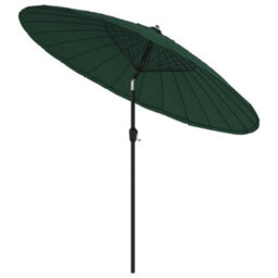 Berkfield Outdoor Parasol With Aluminium Pole 270 Cm Green - thumbnail 2