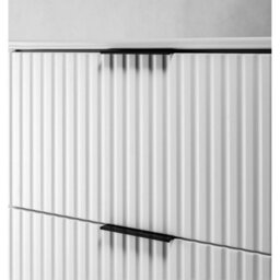 Heze Furniture Flow Wall-Mounted 2 Bathroom Vanity Cabinets Set With Basin 80Cm - White - thumbnail 5