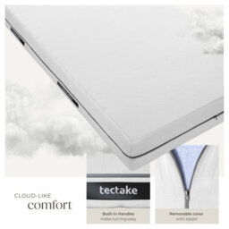 Tectake 2-In-1 Mattress Sky - 2 Firmness Levels, 3D Mesh Surface - 100 X 190 Cm - thumbnail 4