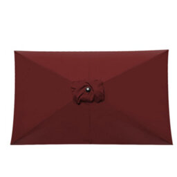 Sundaze 2X3M Wine Red Garden Parasol Umbrella Sun Shade Canopy With Hand Crank Tilt Function - thumbnail 7