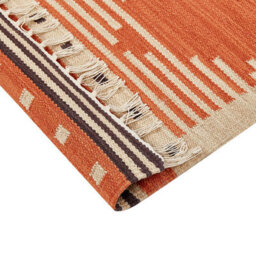 Wyld And Coco Kilim Multicolour Cotton Area Rug 80 X 150 Cm Reversible Geometric - thumbnail 4