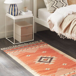 Wyld And Coco Kilim Multicolour Cotton Area Rug 80 X 150 Cm Reversible Geometric - thumbnail 2