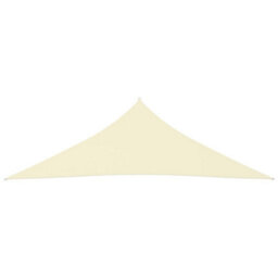 Berkfield Sunshade Sail Oxford Fabric Triangular 3X3X4.24 M Cream - thumbnail 2
