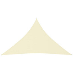 Berkfield Sunshade Sail Oxford Fabric Triangular 3X3X4.24 M Cream - thumbnail 1