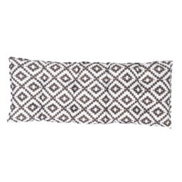OHS Outdoor 2 Seater Bench Cushion Garden Furniture Seat, 40 X 110Cm - Grey Geo - thumbnail 6