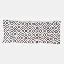 OHS Outdoor 2 Seater Bench Cushion Garden Furniture Seat, 40 X 110Cm - Grey Geo - thumbnail 3