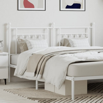 Berkfield Metal Headboard White 160 Cm - image 1