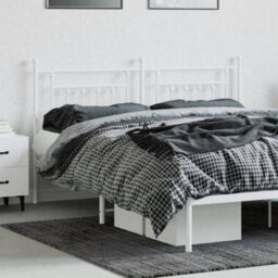 Berkfield Metal Headboard White 160 Cm - thumbnail 3
