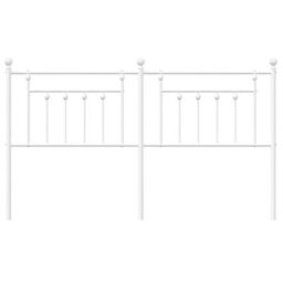 Berkfield Metal Headboard White 160 Cm - thumbnail 4