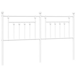 Berkfield Metal Headboard White 160 Cm - thumbnail 2