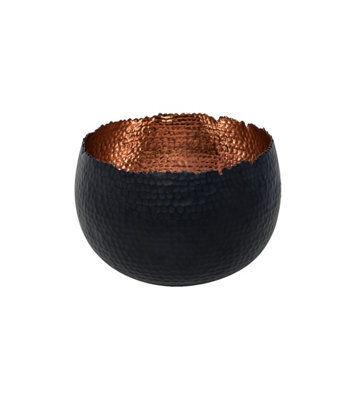 Ivyline Hammered Bowl Black/copper 30Cm - image 1