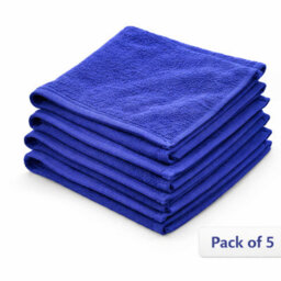 H4H 5 Pack Dark Blue Microfiber Car Cloth 60X40Cm Ultra Absorbent Drying Towel For Cars Suv Rv Truck Soft For Detailing Polishi Clean - thumbnail 3