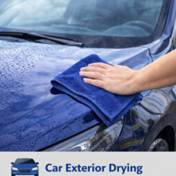 H4H 5 Pack Dark Blue Microfiber Car Cloth 60X40Cm Ultra Absorbent Drying Towel For Cars Suv Rv Truck Soft For Detailing Polishi Clean - thumbnail 2