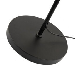 Happy Homewares Modern Matte Black Floor Lamp With Forest Green Velvet Scallop Shade - thumbnail 5
