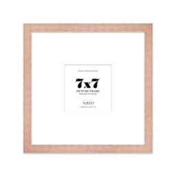 "7X7"" Bronze Picture Frame - 7X7"" Square Frame With 4X4"" Mount For 7X7""/4X4"" Pictures Art Deco Style Room Decor, 1 Pack"