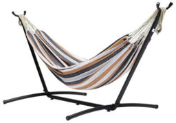 Basics Fabric Hammock With Stand, Multi Color, 117 Cm X 300 Cm X 100 Cm