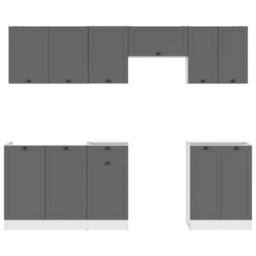 Heze Furniture Summer 7 Unit Kitchen Cabinets Set 240Cm In Graphite - thumbnail 3