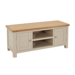 The Furniture Market Marbury Putty Grey Painted Widescreen Tv Unit Stand Up To 60 Tv Size - thumbnail 4