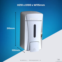 Mylek Prowashroom 1000Ml Soap Dispenser In Silver - thumbnail 7