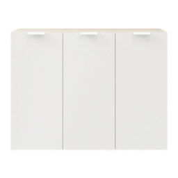 GoodHome Atomia Freestanding White Oak Effect Office & Living Storage - thumbnail 1