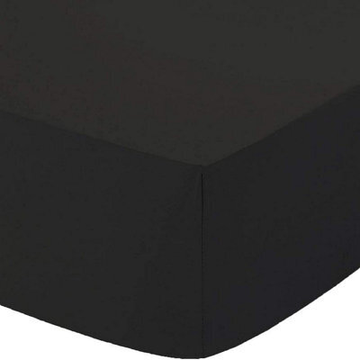 Homes & Linen Fitted Sheet 200 Thread Count 100% Egyptian Cotton 30 Cm Deep Pocket Bed Sheet