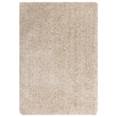 Beige Luxurious , Modern , Plain , Shaggy Easy To Clean Rug For Living Room, Bedroom - 160Cm X 230Cm - image 1