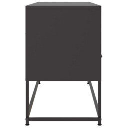 Berkfield Industrial Tv Cabinet Black 100.5X39X60.5 Cm Steel - thumbnail 7